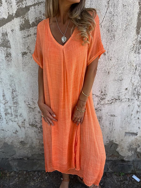 Hyselle™ | Flowy Boho V-Neck Dress