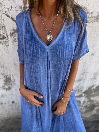 Hyselle™ | Flowy Boho V-Neck Dress