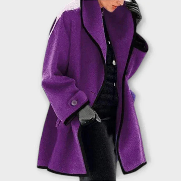 Vivienne™ | Elegant A-Line Wool Coat