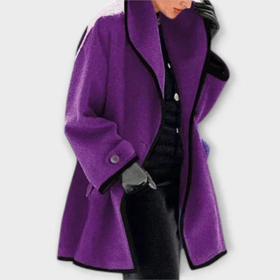 Vivienne™ | Elegant A-Line Wool Coat
