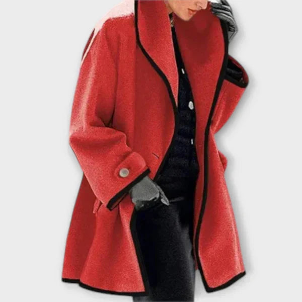 Vivienne™ | Elegant A-Line Wool Coat