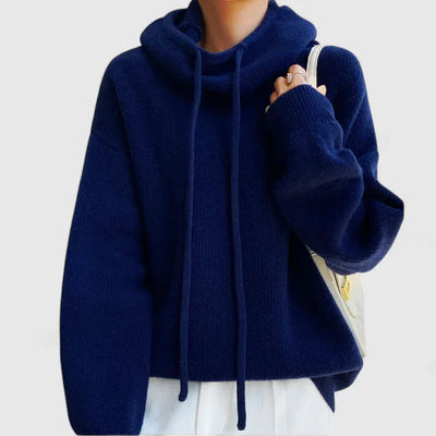 Aria™ | Relaxed Knit Turtleneck Hoodie