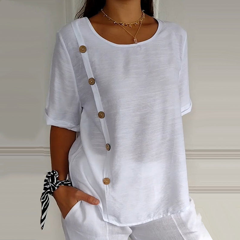 Noella™ | Casual Buttoned Top