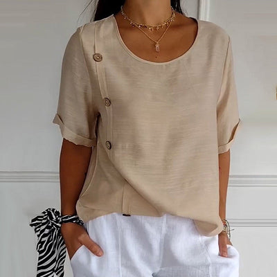 Noella™ | Casual Buttoned Top