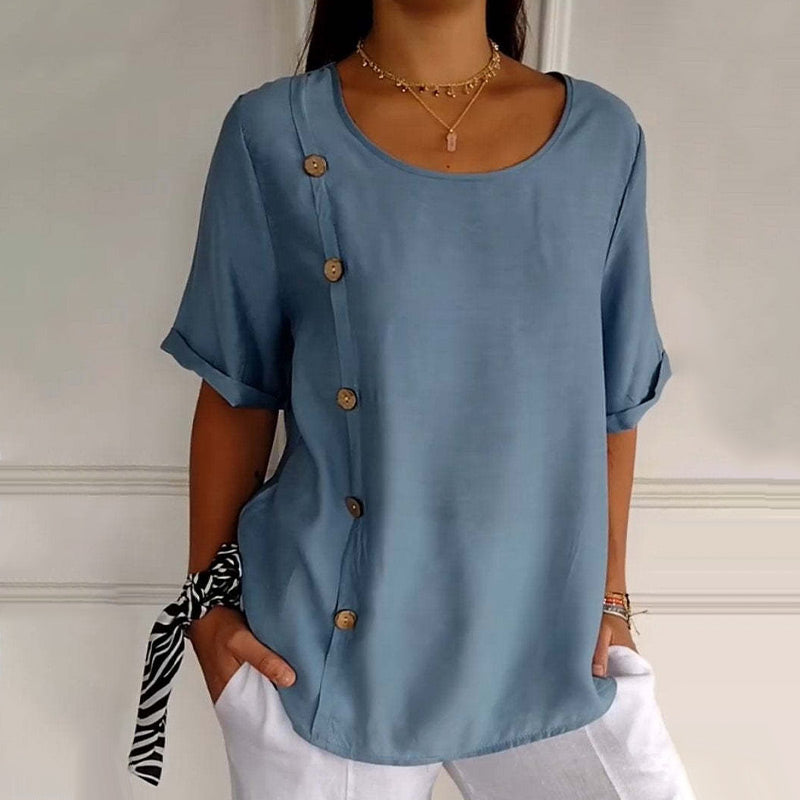 Noella™ | Casual Buttoned Top
