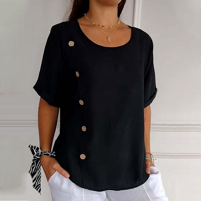 Noella™ | Casual Buttoned Top