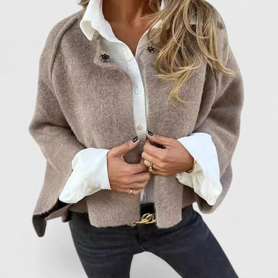 Esmira™ | Cropped Wool-Blend Jacket