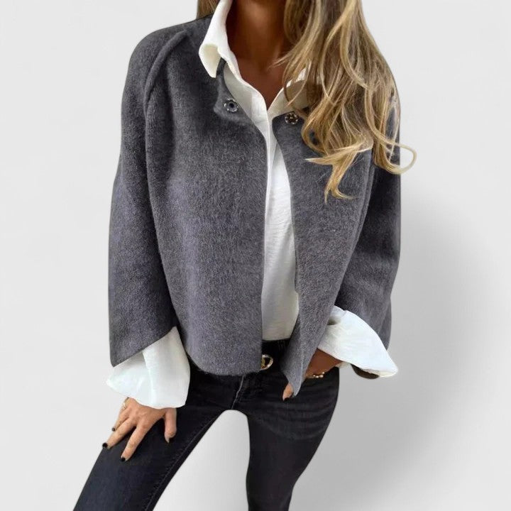 Esmira™ | Cropped Wool-Blend Jacket