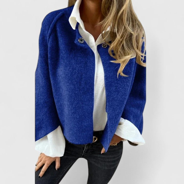 Esmira™ | Cropped Wool-Blend Jacket