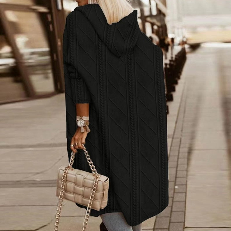 Amélys™ | Extended Length Hooded Cardigan