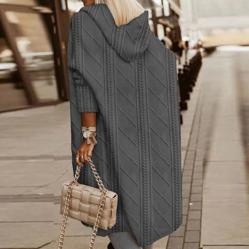 Amélys™ | Extended Length Hooded Cardigan