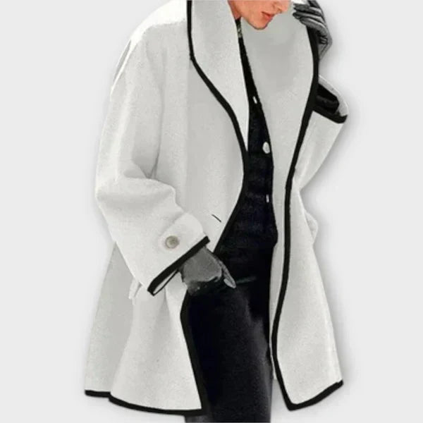 Vivienne™ | Elegant A-Line Wool Coat