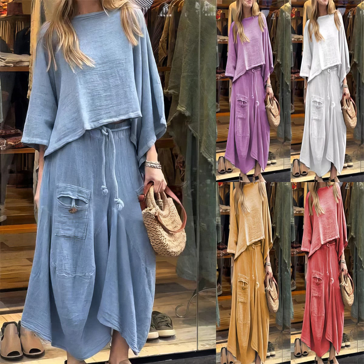 Florelle™ | Relaxed Linen Two-Piece Set