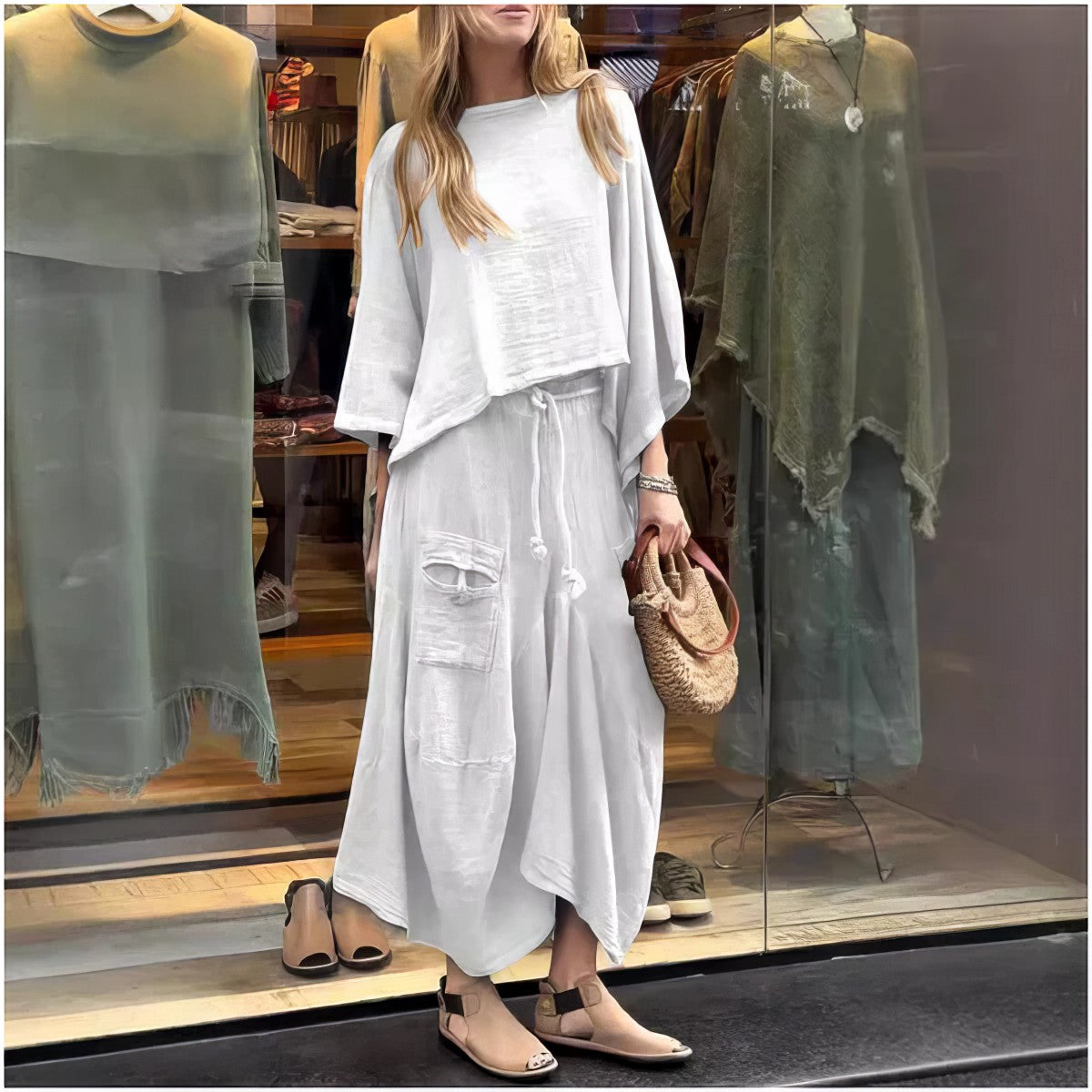 Florelle™ | Relaxed Linen Two-Piece Set