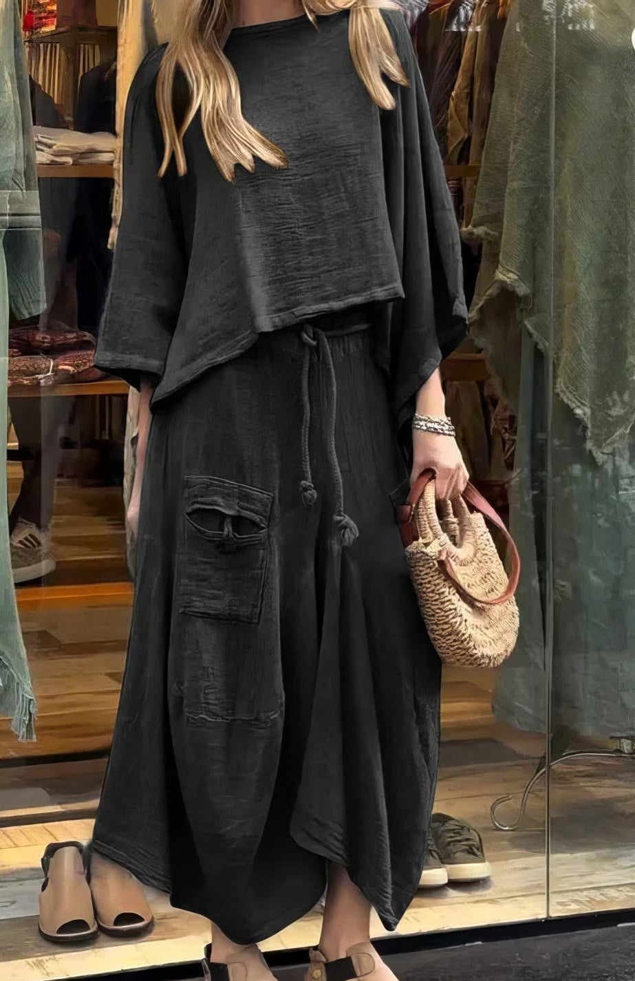 Florelle™ | Relaxed Linen Two-Piece Set