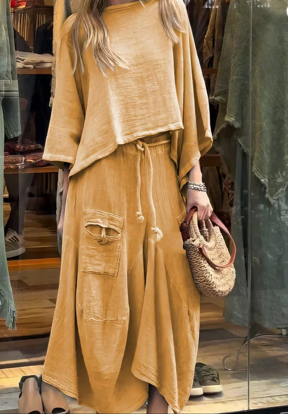 Florelle™ | Relaxed Linen Two-Piece Set