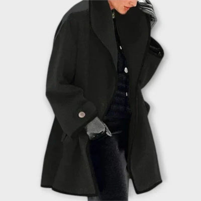 Vivienne™ | Elegant A-Line Wool Coat